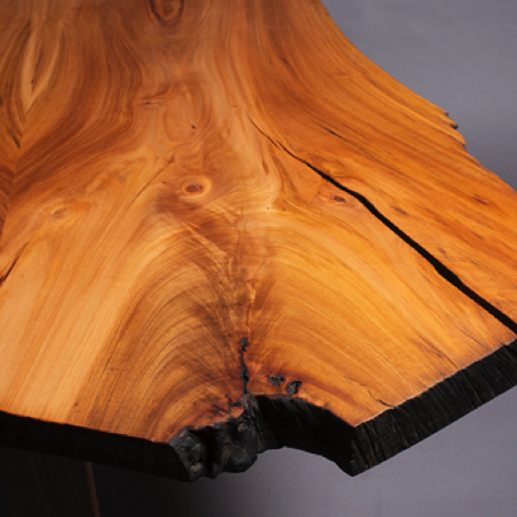 Madrone slab detail, crotch and end